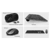 Bezvadu tastatūras un peles komplekts ACT, USB-C/USA-A kombinētais uztvērējs (Qwerty/US izkārtojums)