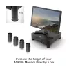 ACT AC8200 pacēlāja kājas, melnas, 65 mm, 4 gab.