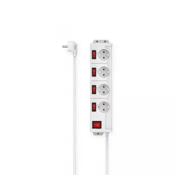 Hama 00223121 pagarinātājs 1.4 m 4 kontaktligzdas Baltā krāsā