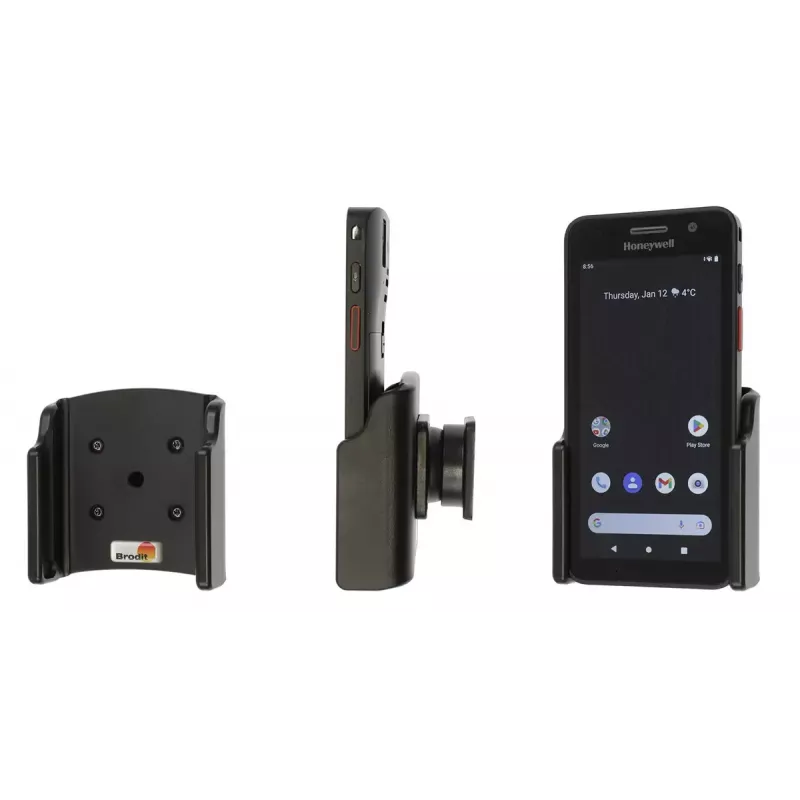 Pasīvais turētājs Brodit 711334 mobilajam telefonam Smartphone Melns