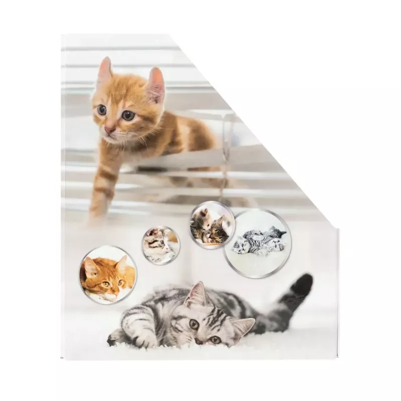 HERMA Stehsammler Katzen A4 Dzeltens - žurnālu statīvs