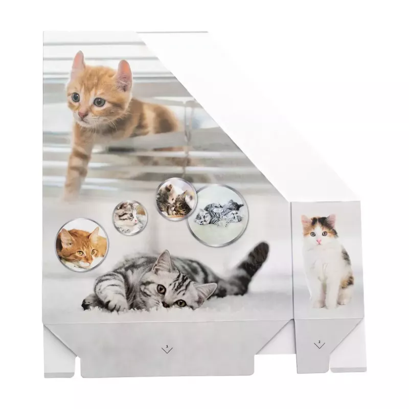 HERMA Stehsammler Katzen A4 Dzeltens - žurnālu statīvs