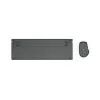Hama WKM-750 bezvadu tastatūra un pele Home/Office Bluetooth QWERTZ pelēka, melna, zila