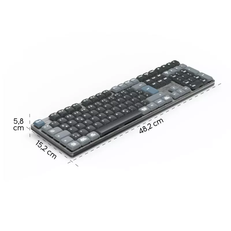 Hama WK-800 tastatūra Home/Office Bluetooth QWERTZ vācu izkārtojums Antracīts, Melns, Zils
