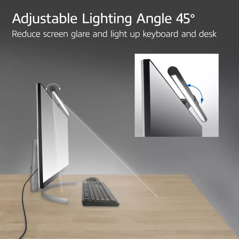 Monitora LED gaismas josla ACT AC8055 — Dimējama, USB barojama ekrāna lampa