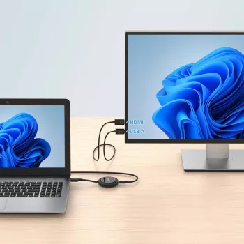 Manhattan 1080p Wireless HDMI displeja prezentācijas komplekts, 2 daļas, HDMI uztvērējs un raidītājs