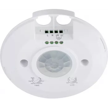 Griestu PIR kustības detektors Renkforce 1488533, 360°, releja izeja, balts, IP20
