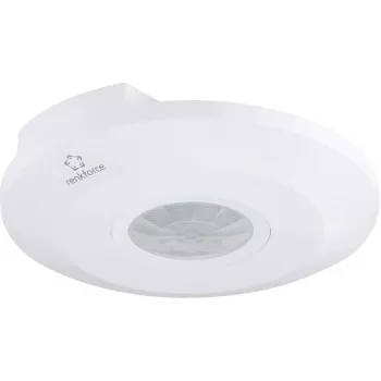 Griestu PIR kustības detektors Renkforce 1488533, 360°, releja izeja, balts, IP20
