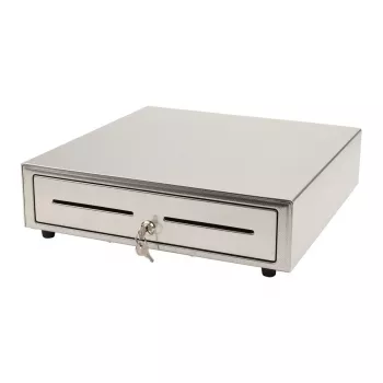 Manuālā kases atvilktne Olympia LD 410S, nerūsējošā tērauda korpuss, 415×410×104 mm, 6.5 kg