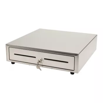 Manuālā kases atvilktne Olympia LD 410S, nerūsējošā tērauda korpuss, 415×410×104 mm, 6.5 kg