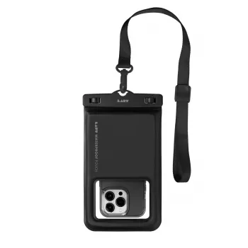 Universāls ūdensnecaurlaidīgs telefona maciņš LAUT POP AQUA IP68, melns