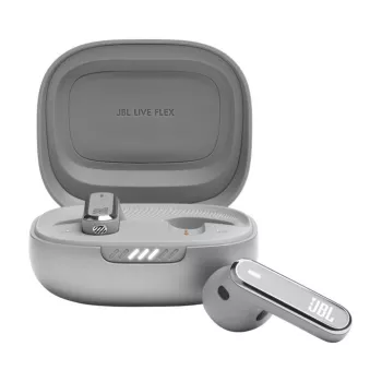 JBL LIVE FLEX Bezvadu Austiņas Iekšauss Zvanu/Mūzikas Bluetooth Sudraba