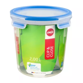 EMSA 508553 Pārtikas uzglabāšanas trauks Round Box 2 L Zils, Caurspīdīgs 1 gab.