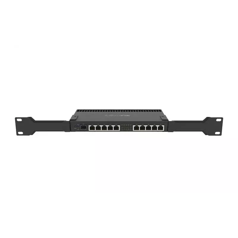 Vadu maršrutētājs MikroTik RB4011IGS+RM Gigabit Ethernet Melns