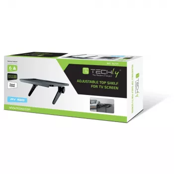 Techly ICA-DRS 902 TV plaukts melns plastmasa
