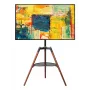 Techly ICA-TR58 TV statīvs/grīdas stiprinājums 165.1 cm (65 collas) Melns, Koks