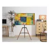 Techly ICA-TR58 TV statīvs/grīdas stiprinājums 165.1 cm (65 collas) Melns, Koks