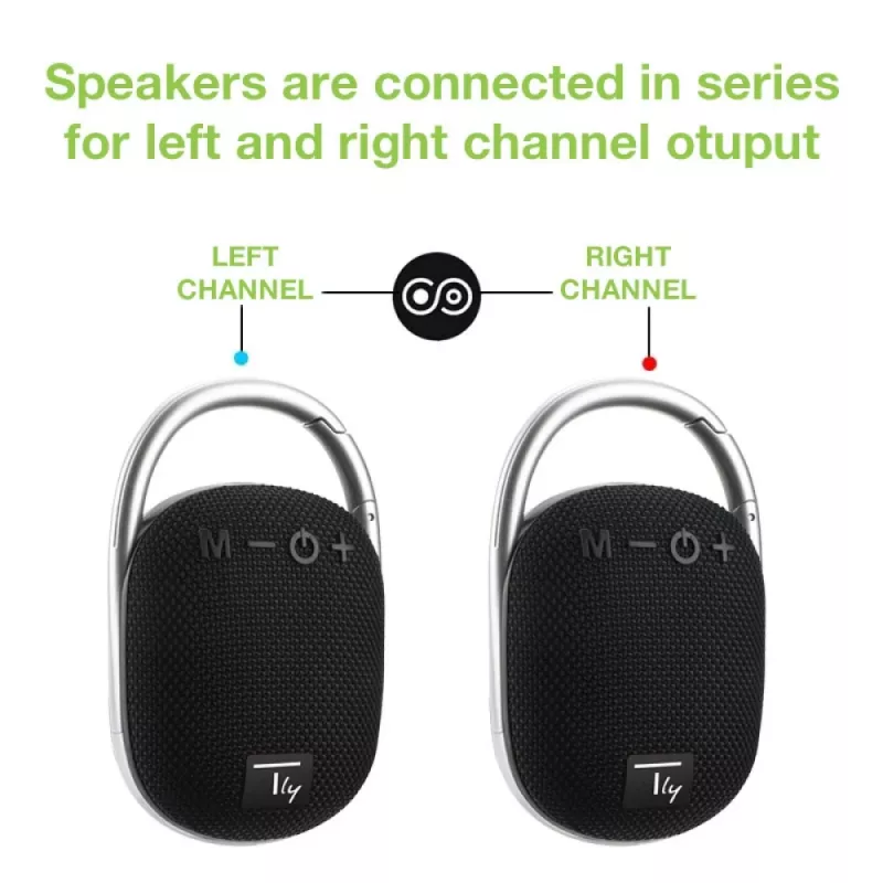 Techly ICASBL321BK pārnēsājams mono skaļrunis, melns, 5 W