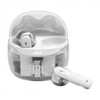 Austiņas JBL Tune Flex 2 Ghost Edition — True Wireless (TWS) iekšauss, Bluetooth, 20–20000 Hz, Balta