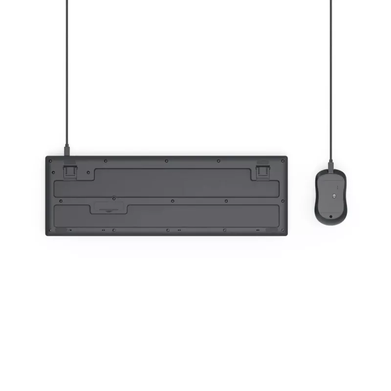 Hama CKM-200 tastatūra ar peli, mājām/birojam, USB, QWERTZ, vācu izkārtojums, melna