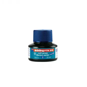 Markera uzpilde Edding 4-FTK25003, zilā tinte, 25 ml