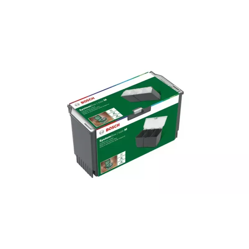 Uzglabāšanas kaste Bosch SystemBox taisnstūra polipropilēna 235×105×133 mm Melna/Pelēka