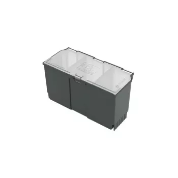 Uzglabāšanas kaste Bosch SystemBox taisnstūra polipropilēna 235×105×133 mm Melna/Pelēka