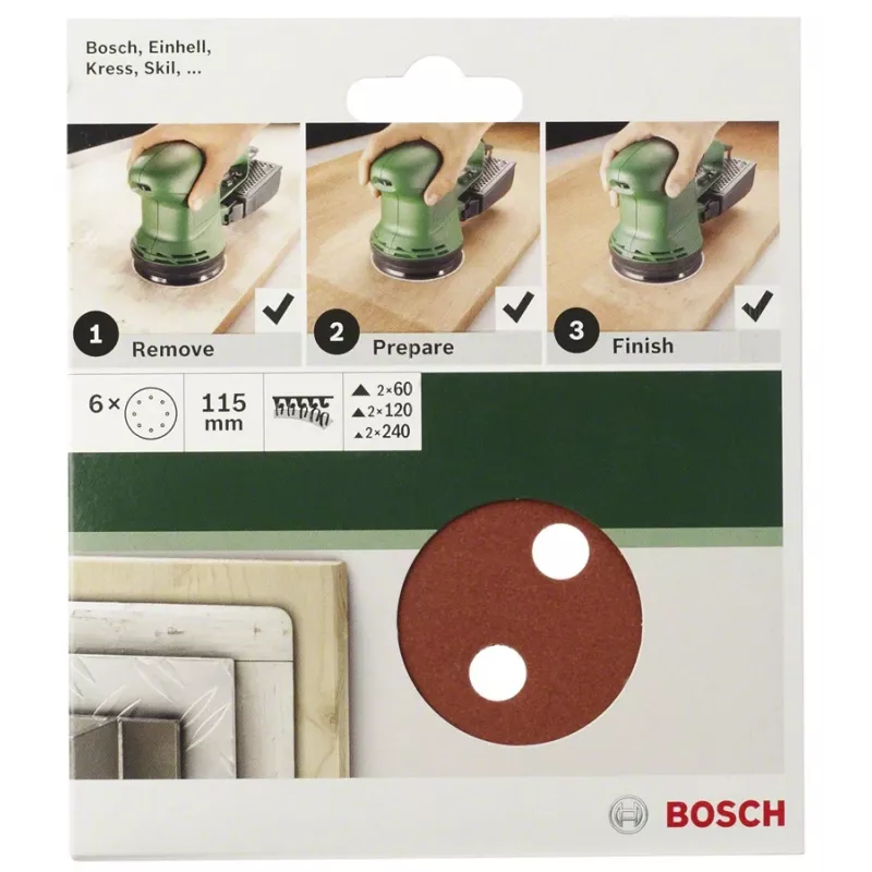 Slīpēšanas lapa Bosch 2609256A24 5 gab. Šveice