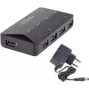 USB centrmezgls Renkforce RF-3806031 USB 3.2 Gen 1 Type-B melns