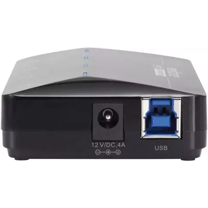 USB centrmezgls Renkforce RF-3806031 USB 3.2 Gen 1 Type-B melns