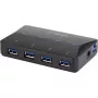 USB centrmezgls Renkforce RF-3806031 USB 3.2 Gen 1 Type-B melns