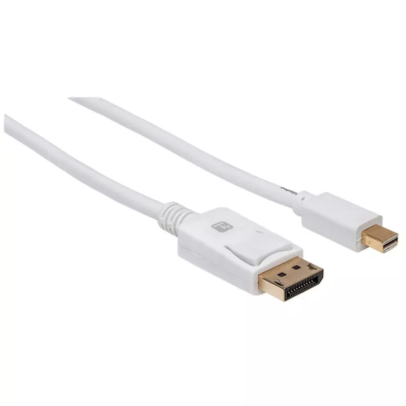 Techly ICOC MDP-010T4K DisplayPort kabelis 1 m Mini DisplayPort Balts