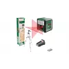 Lāzera līmenis Bosch Quigo Plus Uni 0603663602 — kompakts krustlīniju līmenis ar statīvu