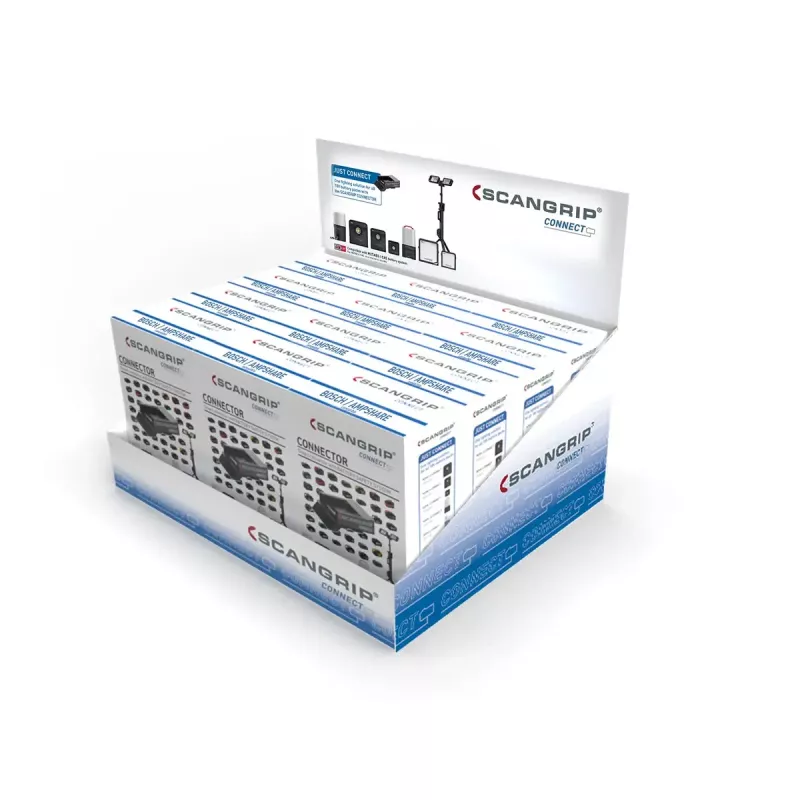 Savienojuma modulis SCANGRIP BOSCH/Ampshare 18 V/20 V, melns, 110.1×76.1 mm, 100 g