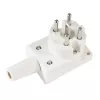 Hama 00220799 elektriskā spraudkontaktdakša Balta