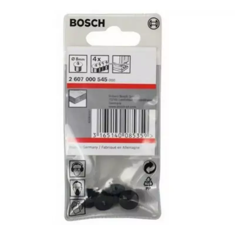 Urbšanas uzgalis Bosch 2 607 000 545 Melns 8 mm Diametrs 4 gab.
