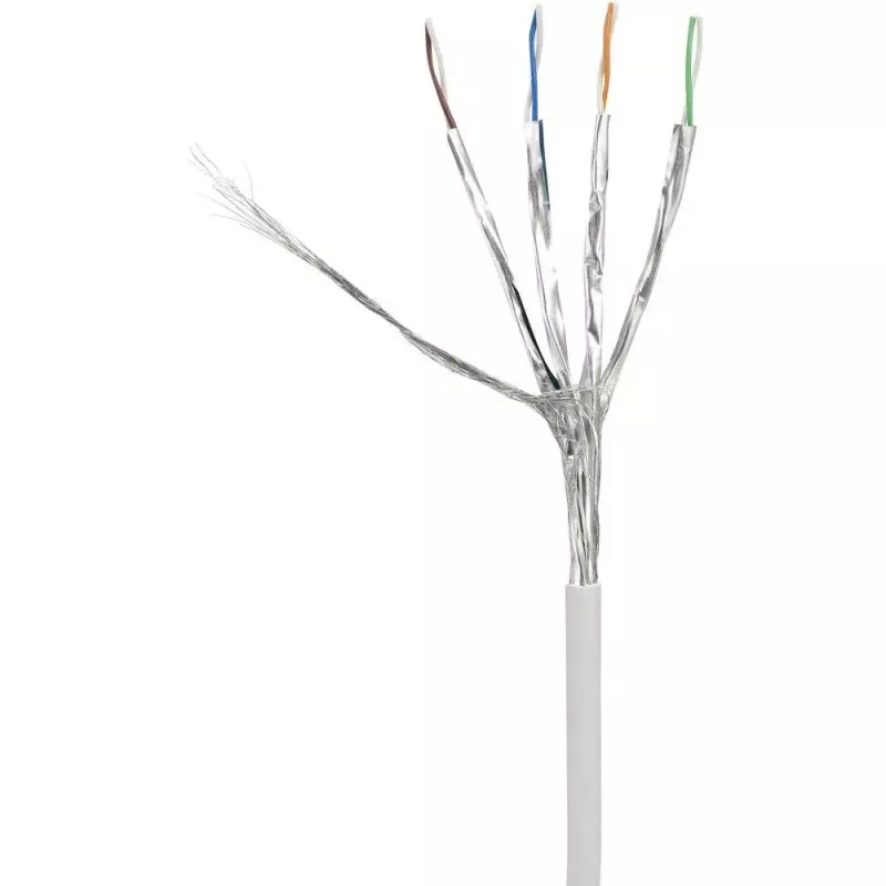 Tīkla kabelis Renkforce RF-4149858 0.25m Cat6a S/FTP Pelēks