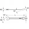 Kombinētā uzgriežņu atslēga KS Tools 517.0610, 10 mm, hroma-vanādija, 140 mm garums