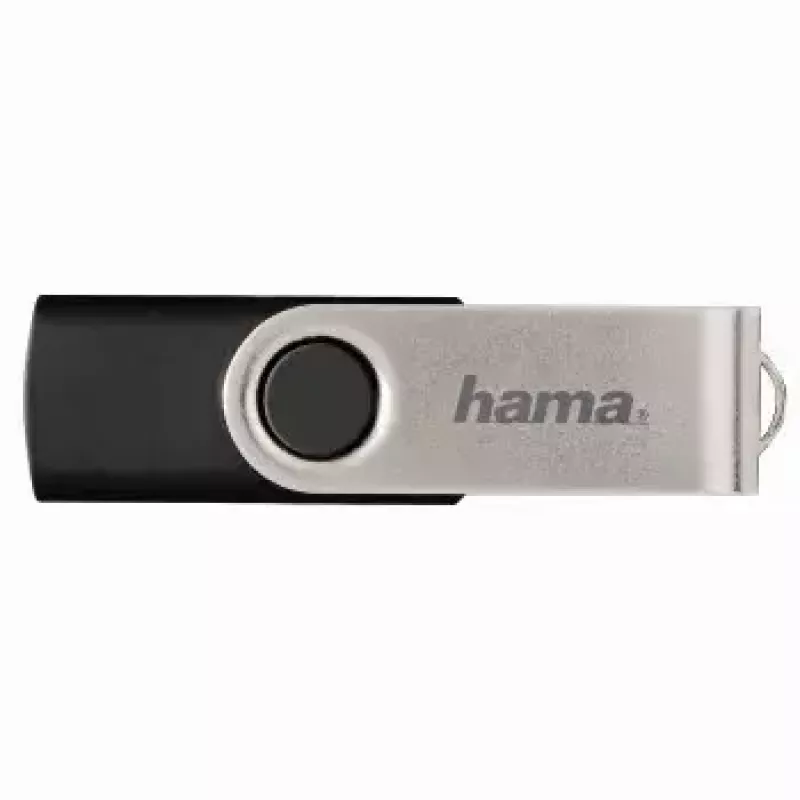 Hama 16GB USB 2.0 zibatmiņa USB Type-A melna, sudraba