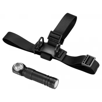 Sandberg Headlamp 1000 Pro, galvaslampa ar lenti, melna, alumīnijs, IP66, LED, 25 lm