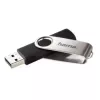 Hama Rotate 128GB USB 2.0 zibatmiņa USB Type-A Melna, Sudraba