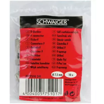 Koaksiālais savienotājs F-tipa Schwaiger FST7510 241