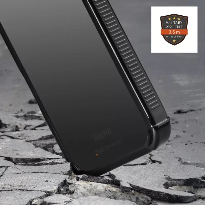 Mobilā telefona maciņš HAMA Extreme Protect Samsung Galaxy S26+ — vāciņš, piemērots 17 cm (6,7 collu) ekrānam, melns