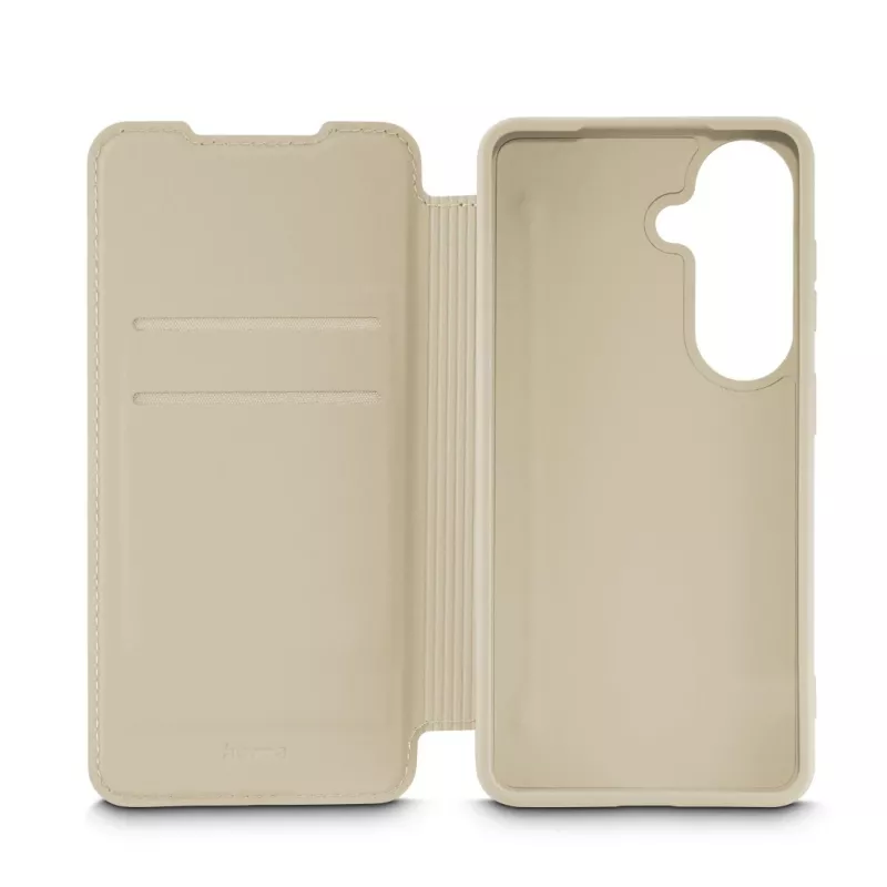 Folio maciņš HAMA Fantastic Feel Samsung Galaxy S26, 16 cm (6,3 collas), bēšs, 2 kabatiņas kartēm