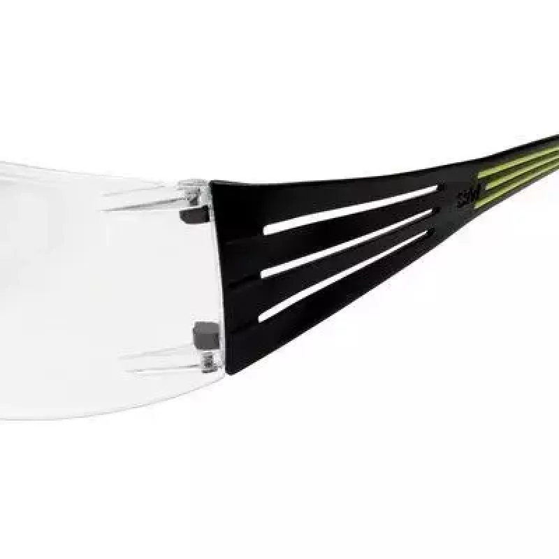 Aizsargbrilles 3M SF4000CC1 — plastmasas aizsargbrilles, caurspīdīga lēca, melna/zaļa