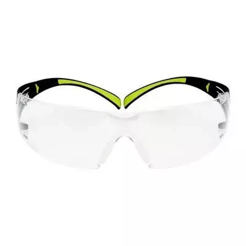 Aizsargbrilles 3M SF4000CC1 — plastmasas aizsargbrilles, caurspīdīga lēca, melna/zaļa