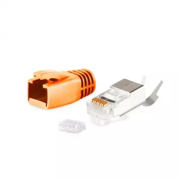 RJ-45 savienotājs ShiverPeaks BS72067-O vīrišķais oranžs