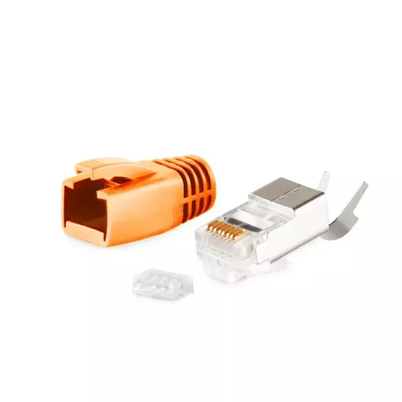 RJ-45 savienotājs ShiverPeaks BS72067-O vīrišķais oranžs