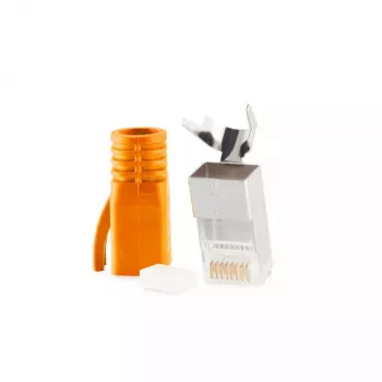 RJ-45 savienotājs ShiverPeaks BS72067-O vīrišķais oranžs