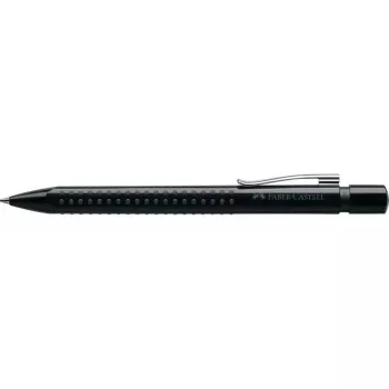 Pildspalva Faber-Castell 243999 — izvelkama, zila tinte, vidējs smaile, melns korpuss, 1 gab.